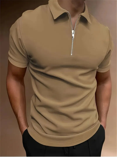 Ryan | Men's Zip Polo Shirt 1+1 FREE