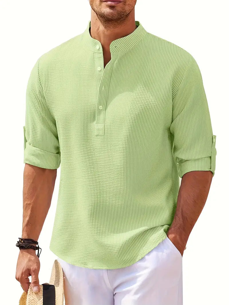 Ethan | Casual Henley Shirt