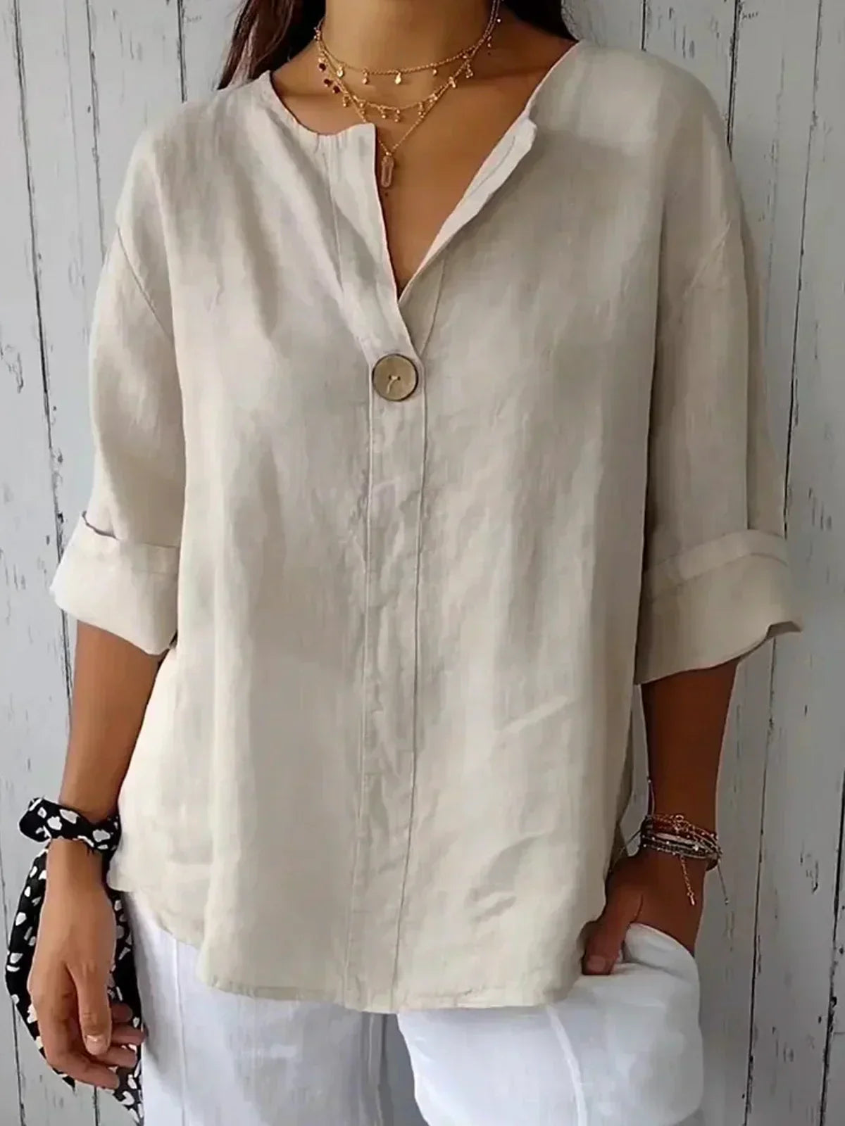 Hailey | Casual V-Neck Blouse