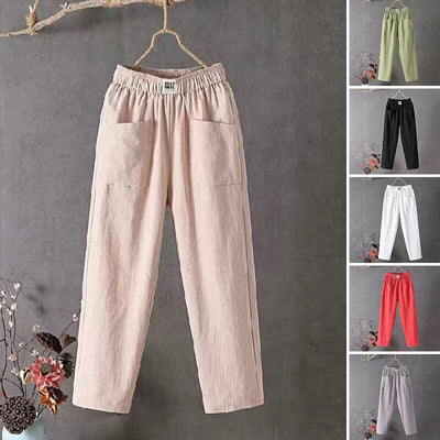 Olive | Linen Trousers (1+1 FREE)