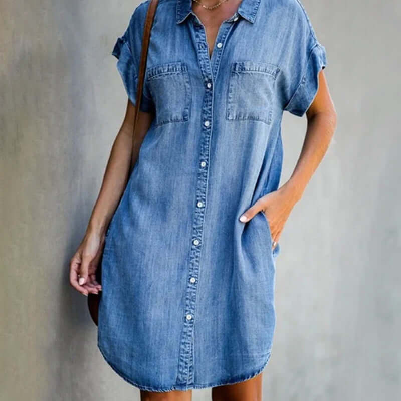 Sandra | Denim Shirt Dress