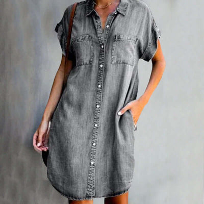 Sandra | Denim Shirt Dress