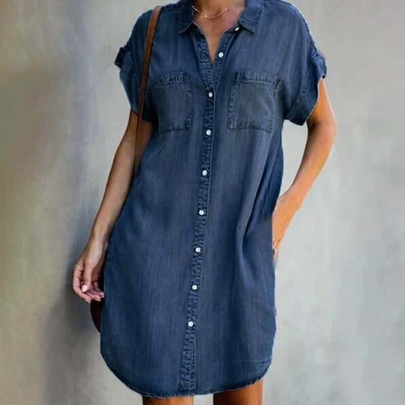 Sandra | Denim Shirt Dress