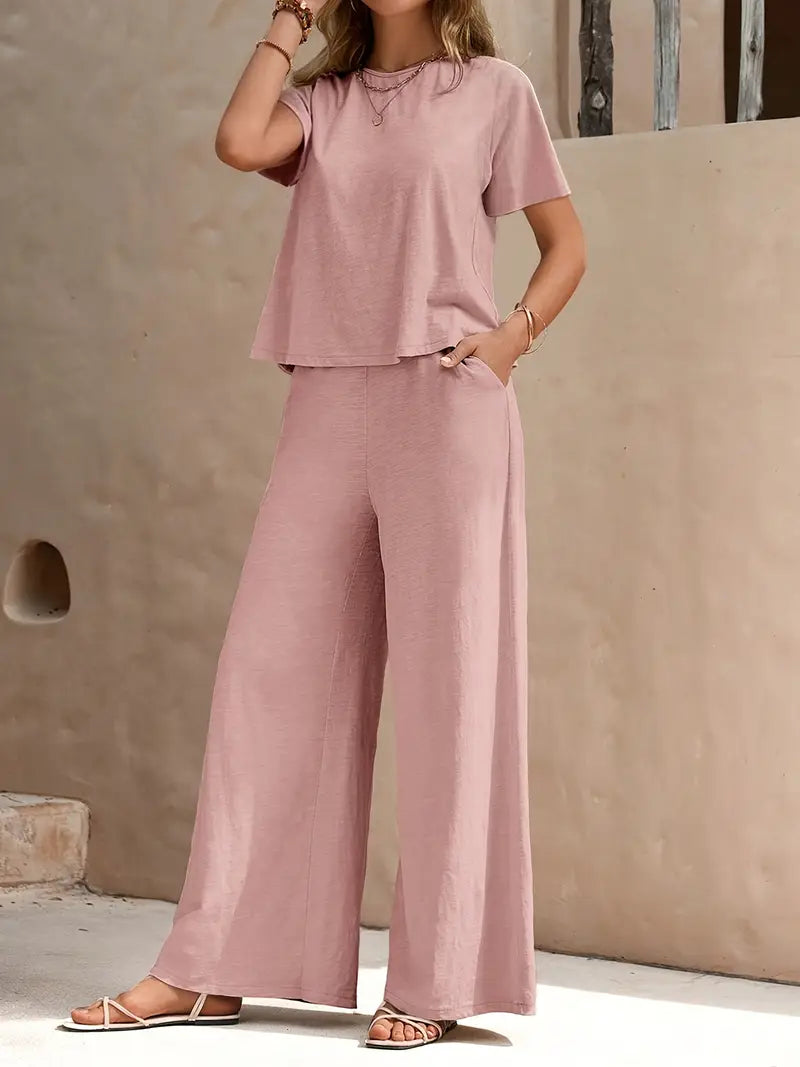 Marley | Relaxed Fit Wide-Leg Two-Piece Set