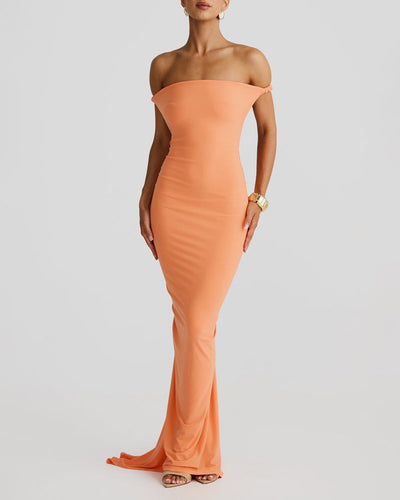 Sexy Solid Color Backless Woven Dress