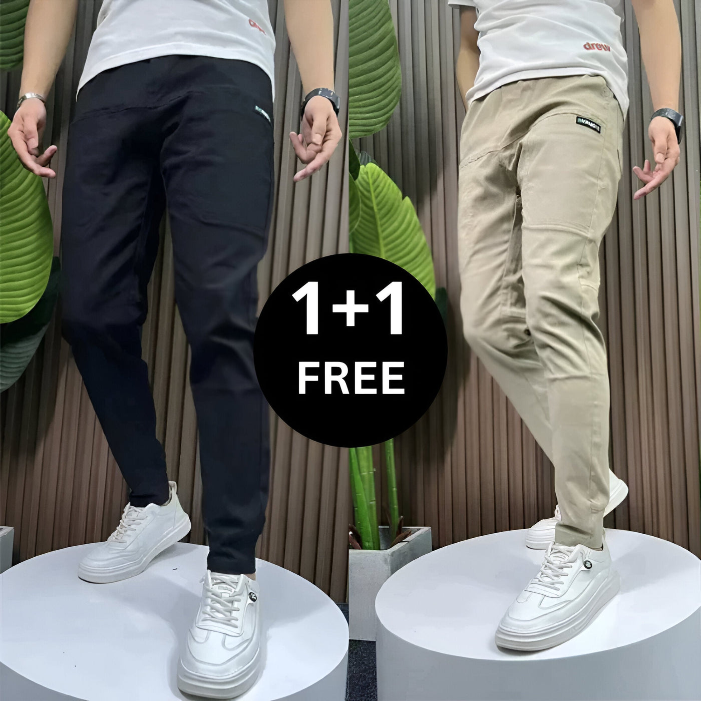 Miro | Premium Stretchy Cargo Pants 1+1 FREE