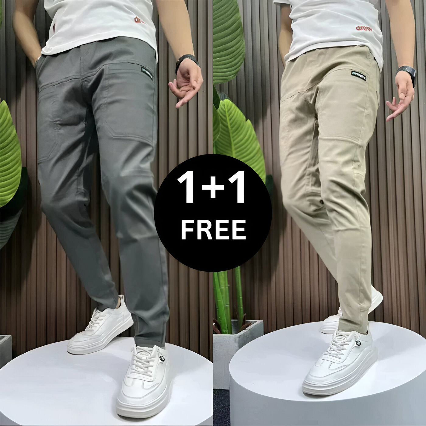 Miro | Premium Stretchy Cargo Pants 1+1 FREE