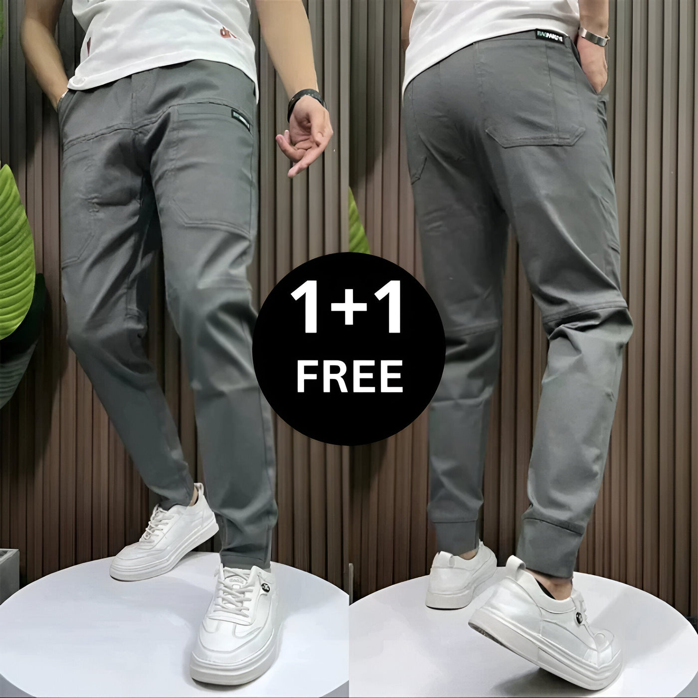 Miro | Premium Stretchy Cargo Pants 1+1 FREE