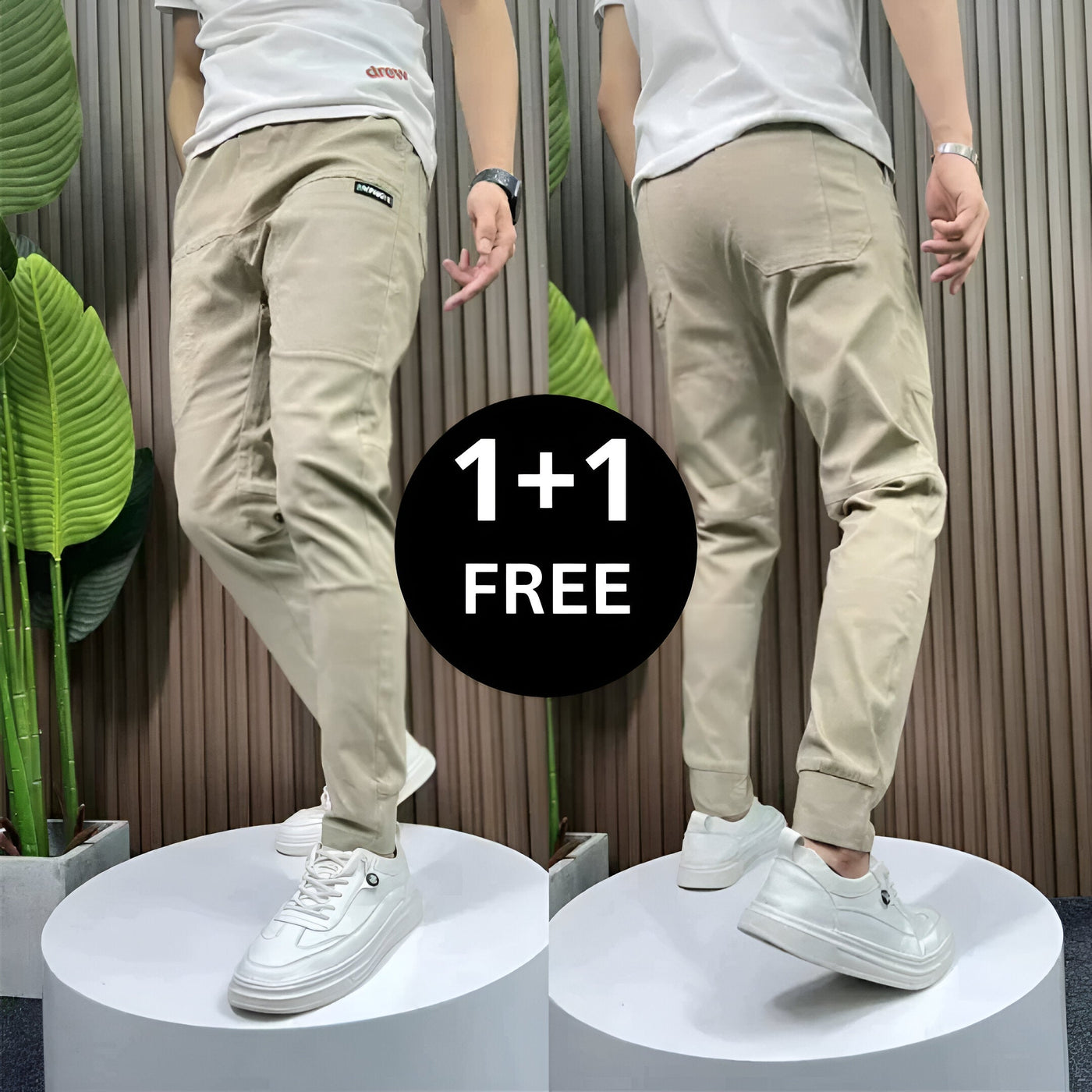 Miro | Premium Stretchy Cargo Pants 1+1 FREE