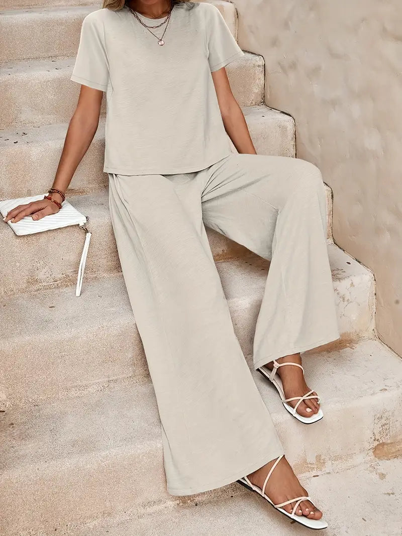 Marley | Relaxed Fit Wide-Leg Two-Piece Set