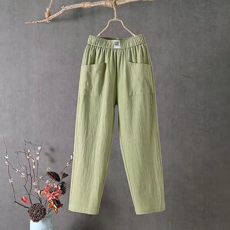 Olive | Linen Trousers (1+1 FREE)