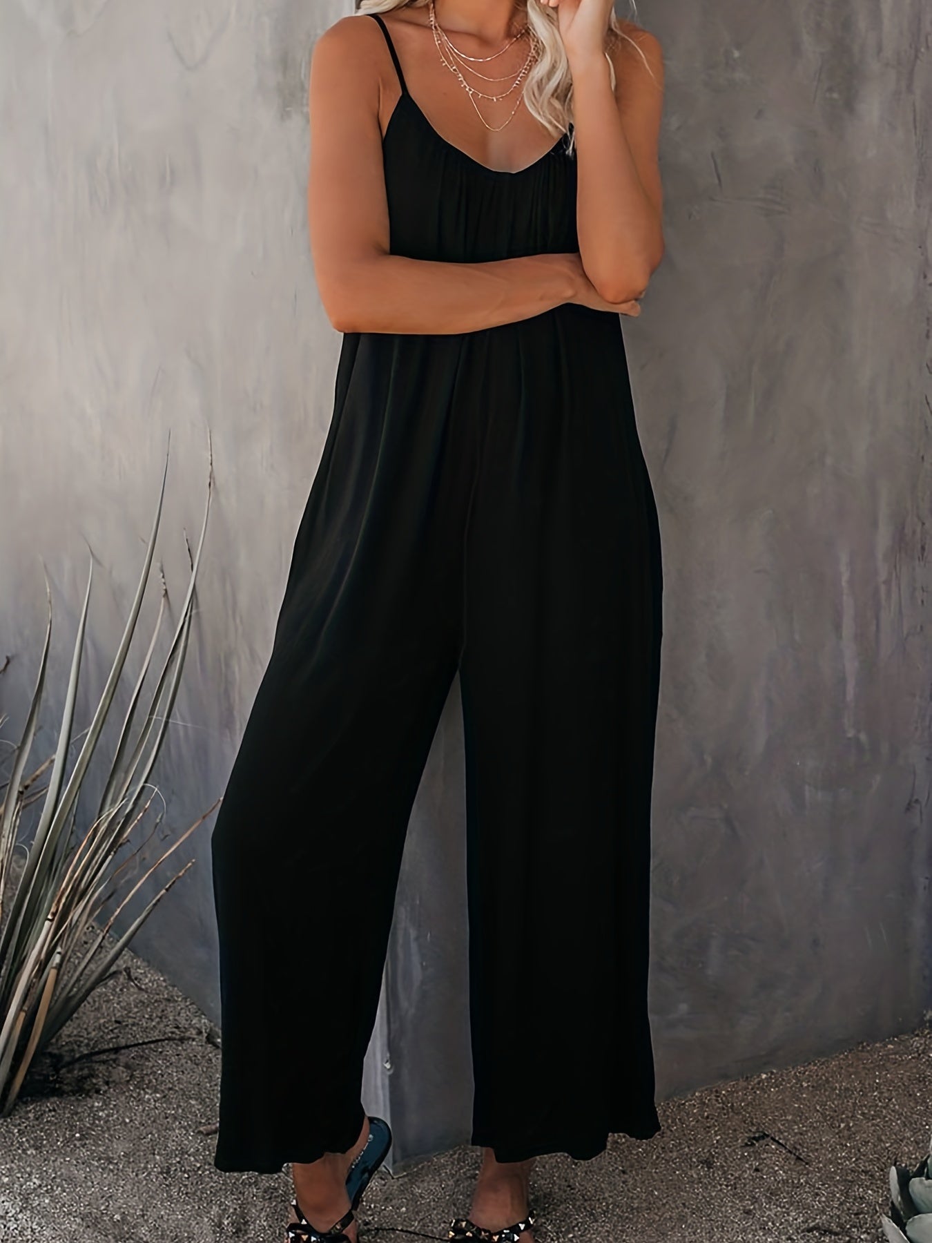 Zoe | Spaghetti Strap Jumpsuit