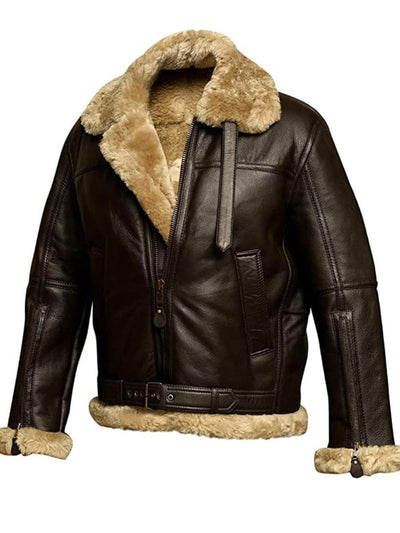 Klaus | PU Leather Shearling Jacket