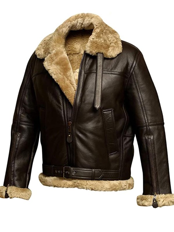 Klaus | PU Leather Shearling Jacket