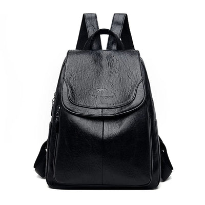 Freja | PU Leather Anti-Theft Backpack