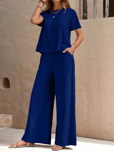 Marley | Relaxed Fit Wide-Leg Two-Piece Set