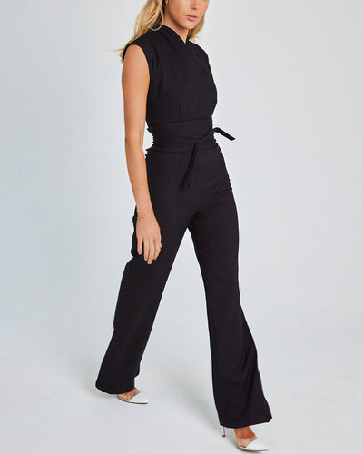 Elegant Belted Jumpsuit