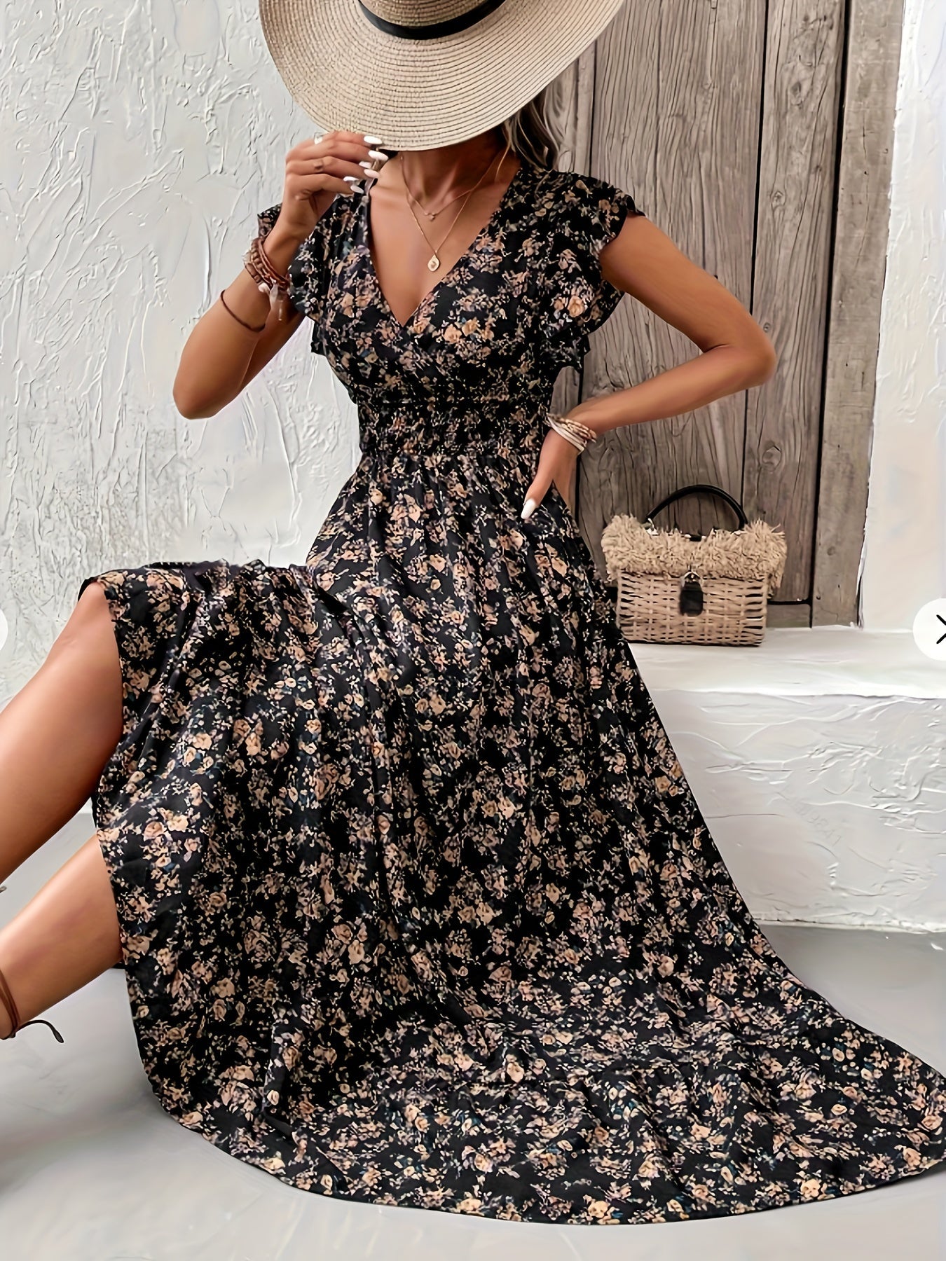 Delilah | Elegant Floral Dress