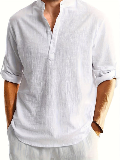 David | Casual Henley Shirt