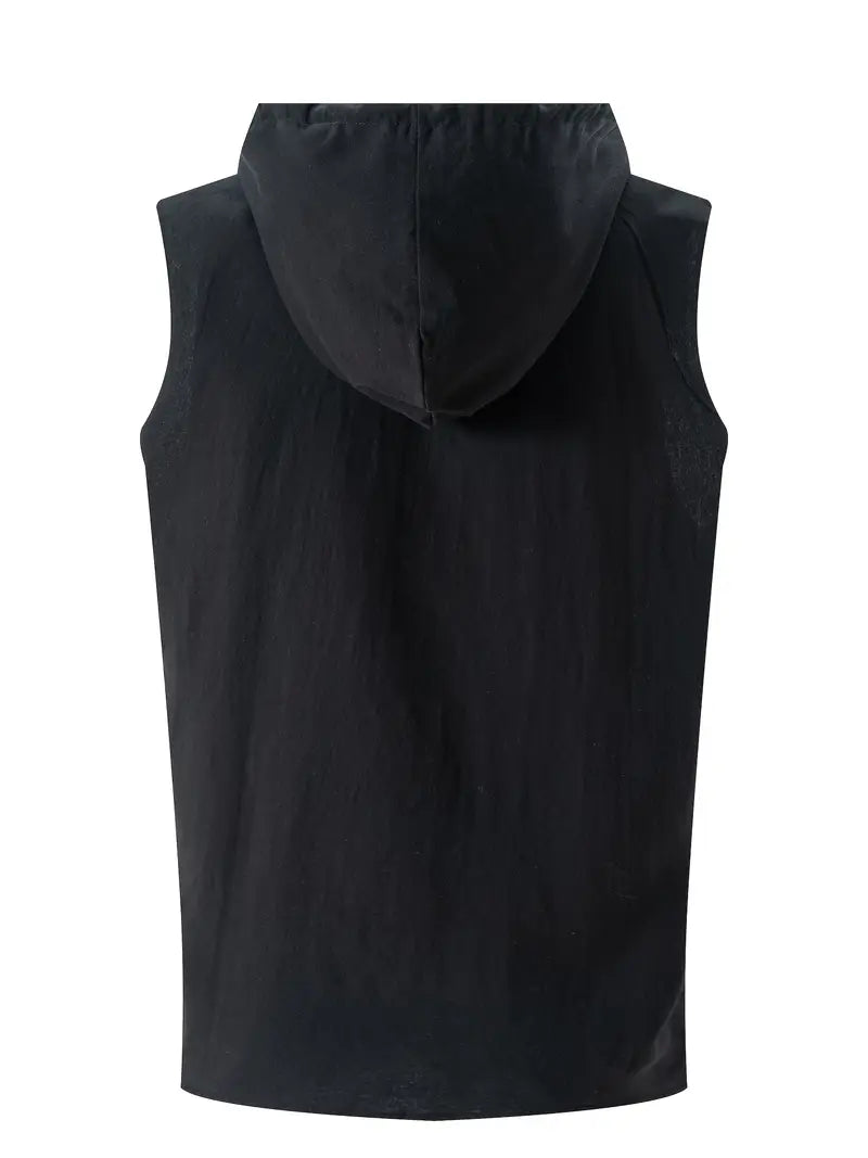 Harold | Sleeveless Hooded Pullover Shirt