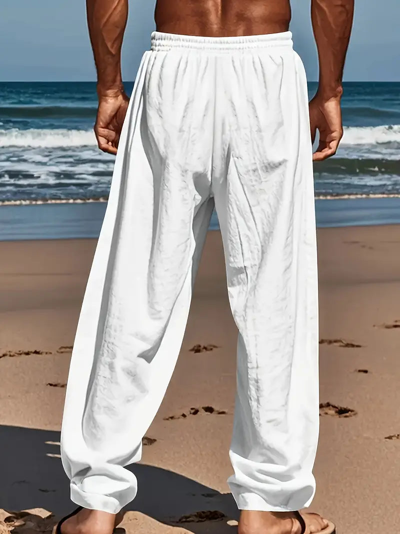 Mason | Lightweight Drawstring Linen Pants