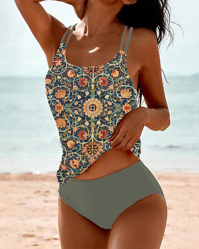 Ohnie | Printed Tankini Set