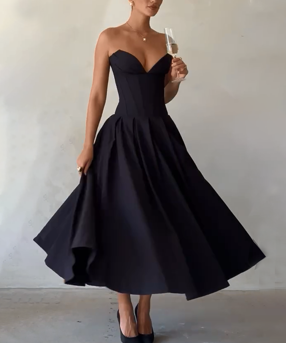 Sexy Solid color Gown Dress