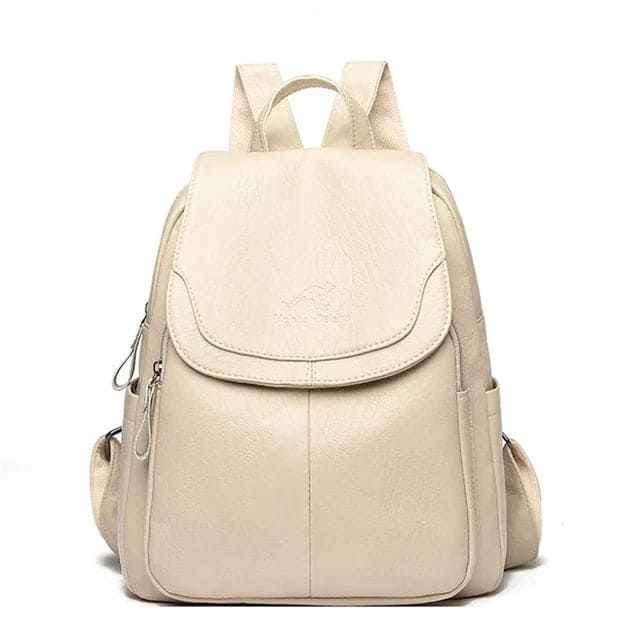 Freja | PU Leather Anti-Theft Backpack