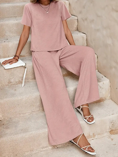 Marley | Relaxed Fit Wide-Leg Two-Piece Set