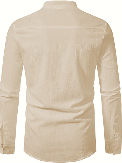 David | Casual Henley Shirt