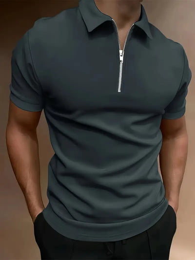 Ryan | Men's Zip Polo Shirt 1+1 FREE