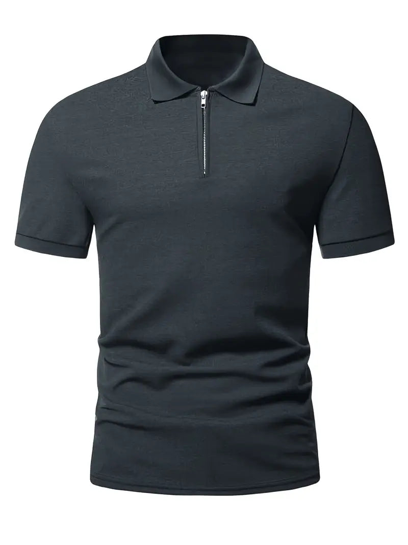 Ryan | Men's Zip Polo Shirt 1+1 FREE