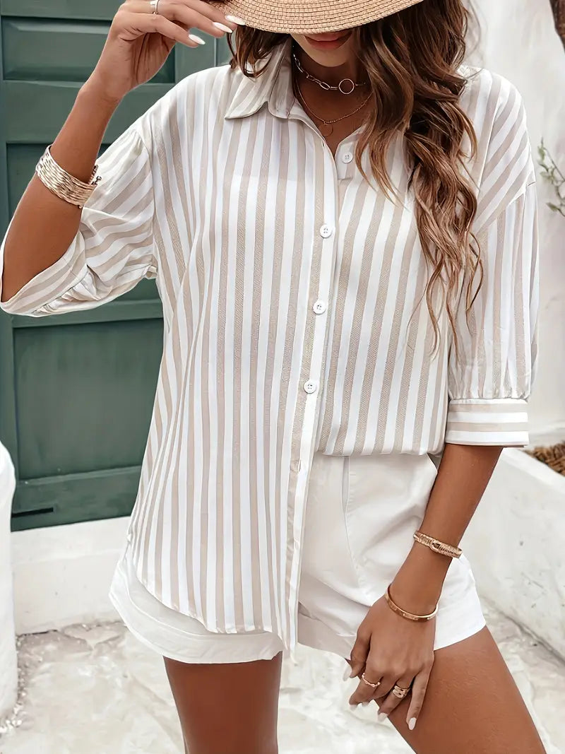 Kara | Casual Striped Shirt