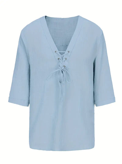 Caleb | Men's Lace-Up Casual Shirt