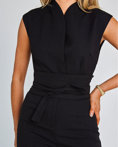 Elegant Belted Jumpsuit