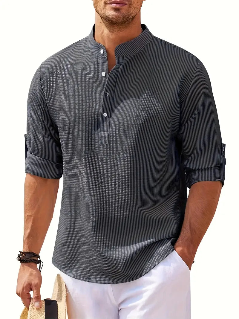 Ethan | Casual Henley Shirt