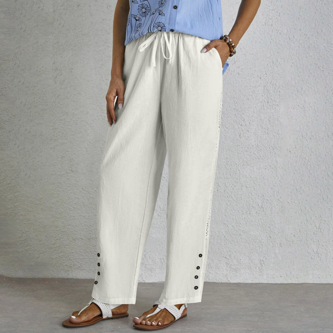 Shania | Relaxed Buttoned Pants