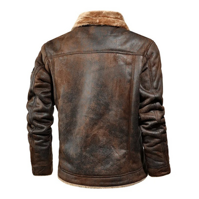 Jesper | PU Leather Aviator Jacket