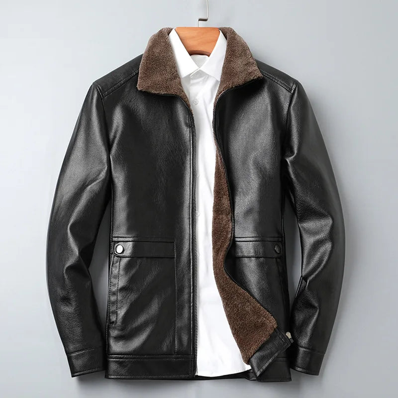 Josh | Comfortable PU Leather Jacket