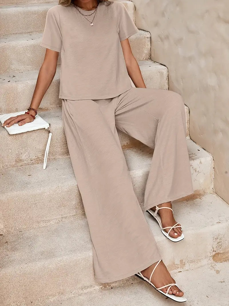 Marley | Relaxed Fit Wide-Leg Two-Piece Set