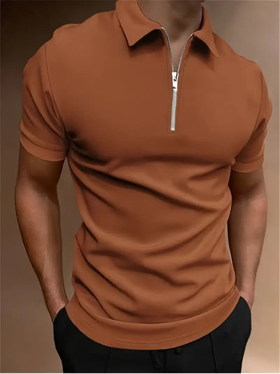 Ryan | Men's Zip Polo Shirt 1+1 FREE