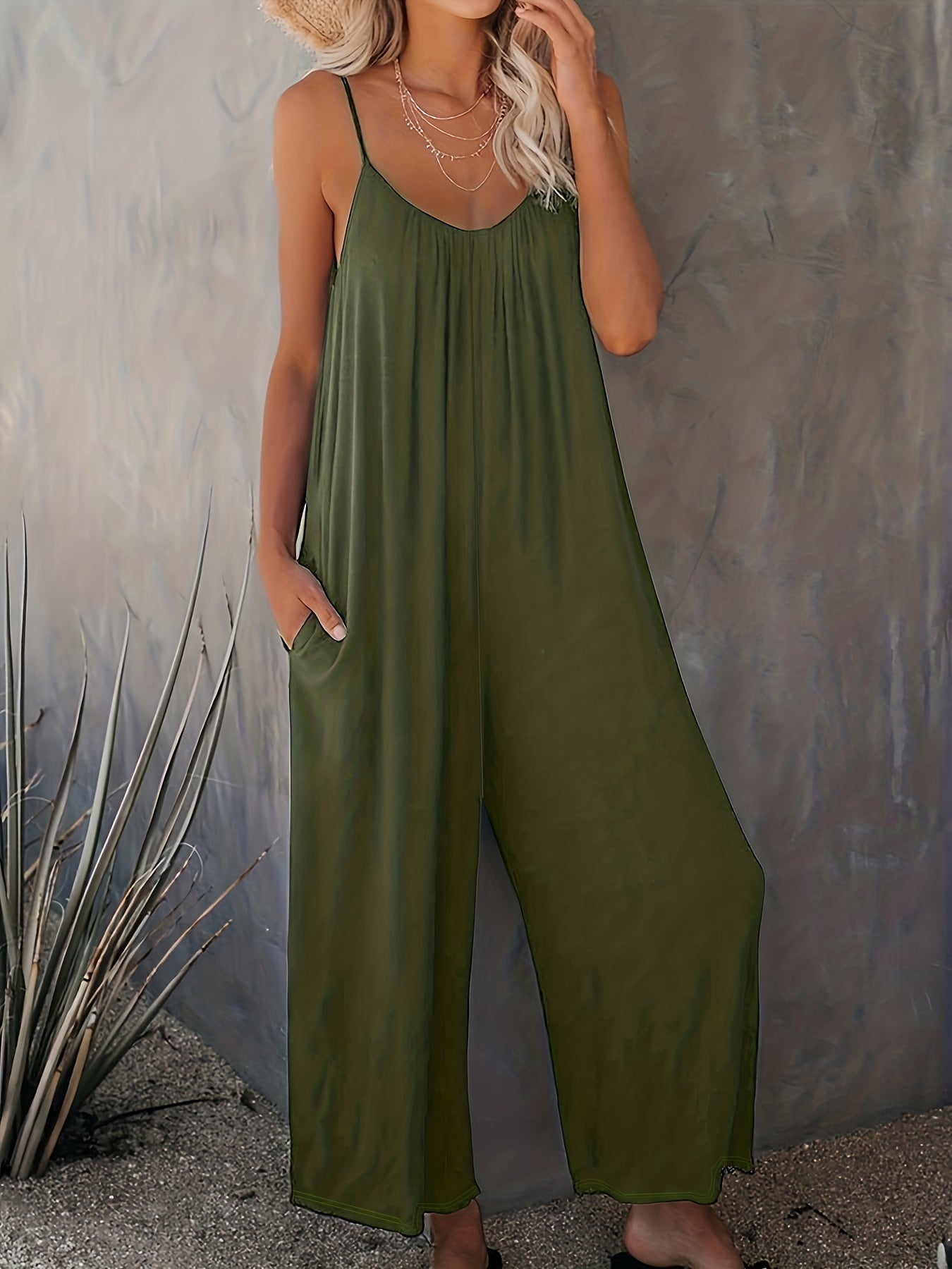 Zoe | Spaghetti Strap Jumpsuit