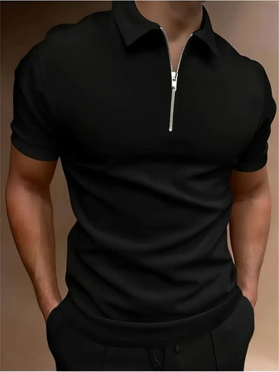 Ryan | Men's Zip Polo Shirt 1+1 FREE