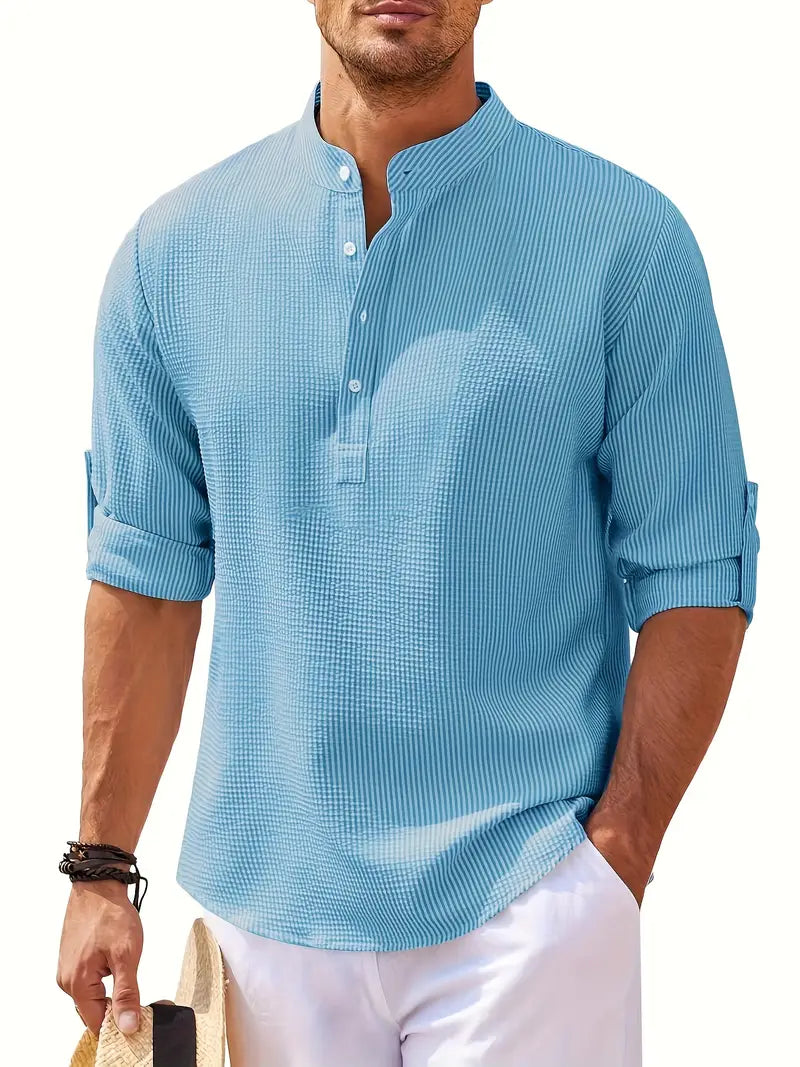 Ethan | Casual Henley Shirt