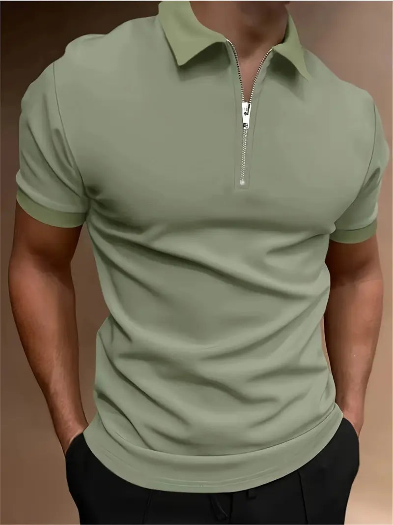 Ryan | Men's Zip Polo Shirt 1+1 FREE