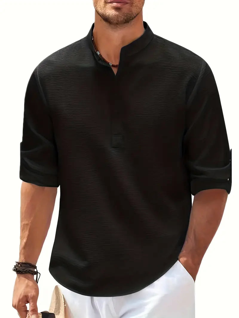 Ethan | Casual Henley Shirt