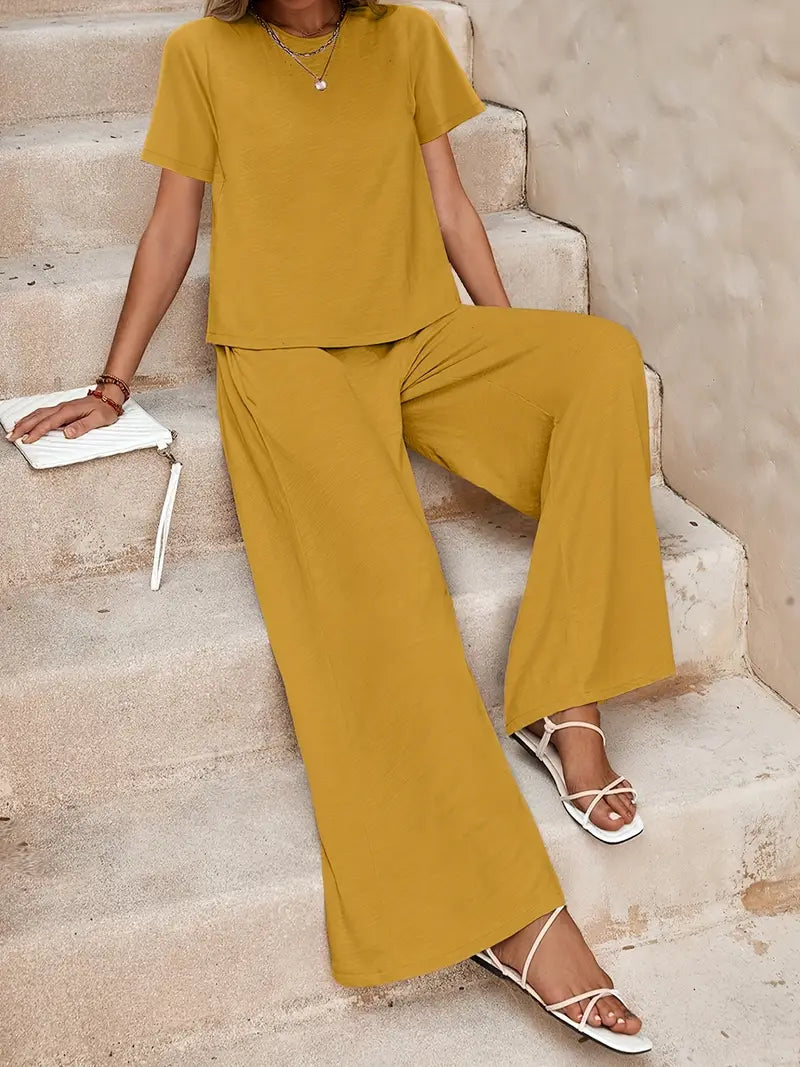 Marley | Relaxed Fit Wide-Leg Two-Piece Set