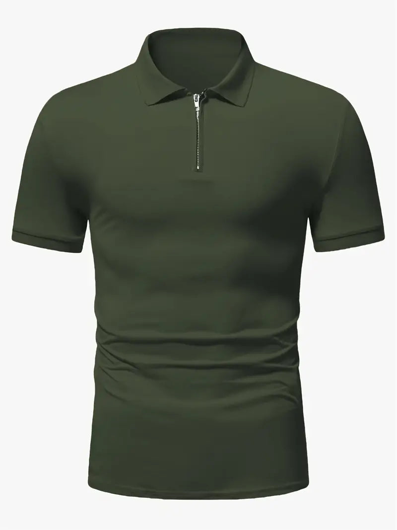 Ryan | Men's Zip Polo Shirt 1+1 FREE