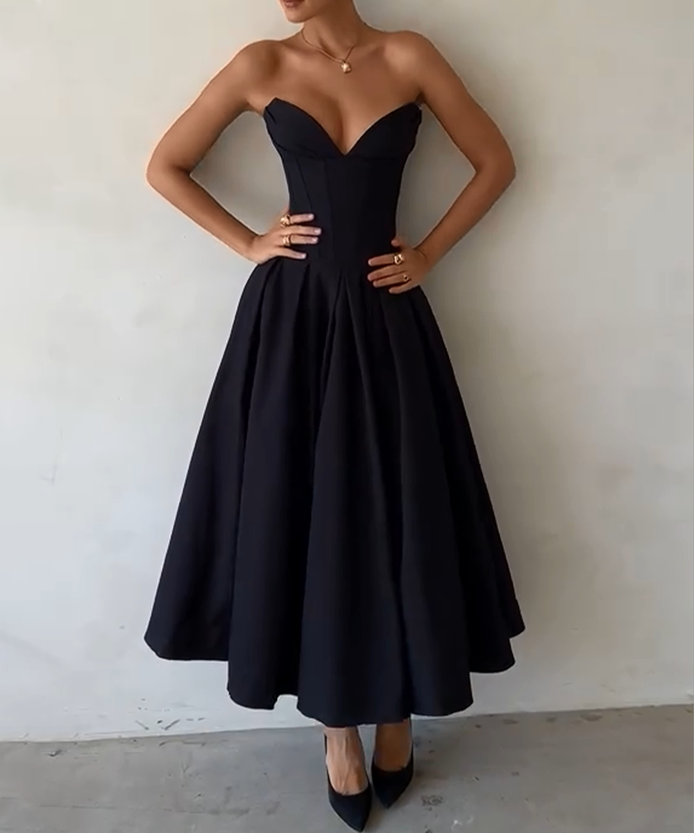 Sexy Solid color Gown Dress