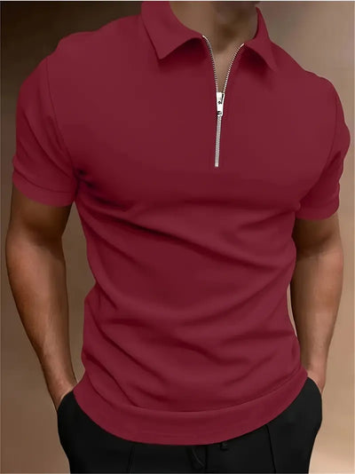 Ryan | Men's Zip Polo Shirt 1+1 FREE